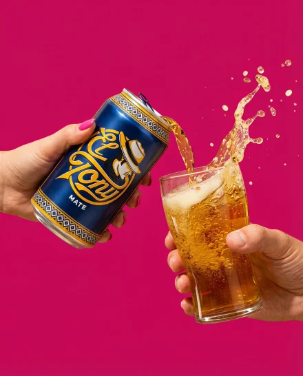 samsa-ai-el-tony-mate-can-pouring-glass-splash-social-media