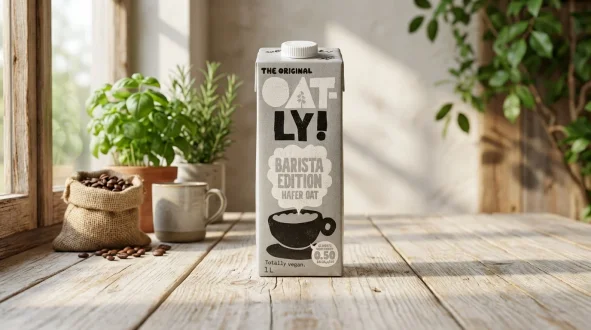 samsa-ai-oatly-barista-edition-oat-milk-wooden-table-product-shot